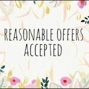 Reasonable offers accepted!